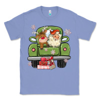 Colony Blue christmas santa and reindeer truck Classic Tee - MaliasSmallBusiness