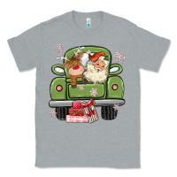 Heather Grey christmas santa and reindeer truck Classic Tee - MaliasSmallBusiness
