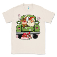 Natural christmas santa and reindeer truck Classic Tee - MaliasSmallBusiness