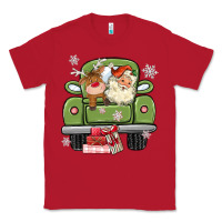 Red christmas santa and reindeer truck Classic Tee - MaliasSmallBusiness