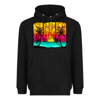 Black summer vibes Heavyweight Hoodie - CowCowDesign