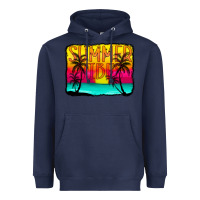 Navy summer vibes Heavyweight Hoodie - CowCowDesign