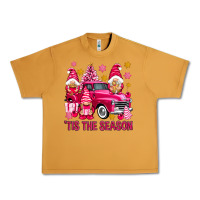 Peanut Butter Tis' the season pink Christmas gnomes truck Urban Heavy Tee - NancyCooperArtShop