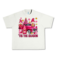 Pistachio Tis' the season pink Christmas gnomes truck Urban Heavy Tee - NancyCooperArtShop