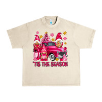 Sandshell Tis' the season pink Christmas gnomes truck Urban Heavy Tee - NancyCooperArtShop