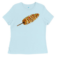Baby Blue Mexican elote corn Ladies Tee - AdoDesignShop
