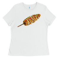 White Mexican elote corn Ladies Tee - AdoDesignShop