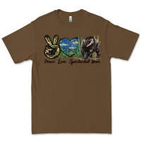 Cacao Peace Love Spectacled Bear Premium Tee - LillyAllenDesigns