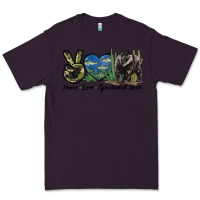 Plum Peace Love Spectacled Bear Premium Tee - LillyAllenDesigns