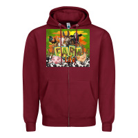 Burgundy farm life with animals Zipper Hoodie - TumblerDesignByShophia