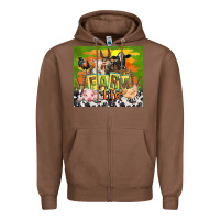 Chestnut farm life with animals Zipper Hoodie - TumblerDesignByShophia