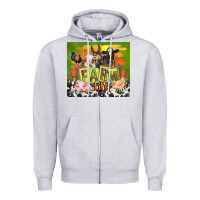 Heather Grey farm life with animals Zipper Hoodie - TumblerDesignByShophia