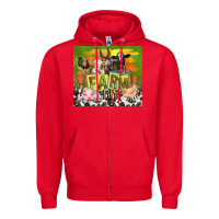 Red farm life with animals Zipper Hoodie - TumblerDesignByShophia