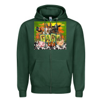 Farm Life With Animals Zipper Hoodie | Teevron