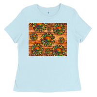 Baby Blue autism awareness cowhide leopard sunflower Ladies Tee - Artiststas