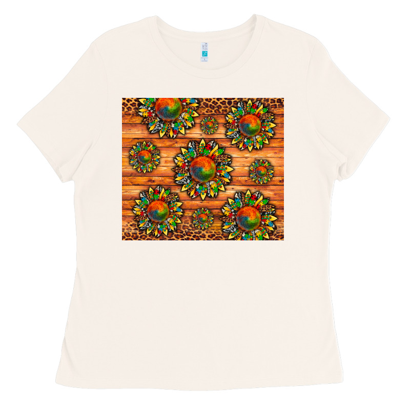 Autism Awareness Cowhide Leopard Sunflower Ladies Tee by Artiststas | Teevron