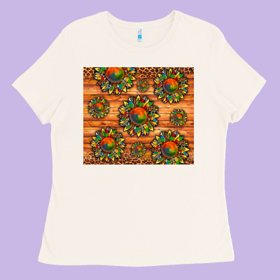 Autism Awareness Cowhide Leopard Sunflower Ladies Tee Designed By Artiststas