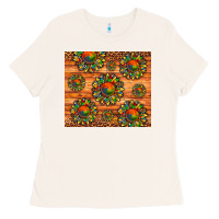 Bone autism awareness cowhide leopard sunflower Ladies Tee - Artiststas