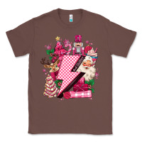 Chestnut pink christmas lightning bolt Classic Tee - MaliasSmallBusiness