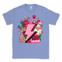 Colony Blue pink christmas lightning bolt Classic Tee - MaliasSmallBusiness