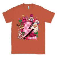 Copper pink christmas lightning bolt Classic Tee - MaliasSmallBusiness