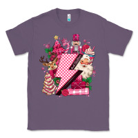 Lavender pink christmas lightning bolt Classic Tee - MaliasSmallBusiness