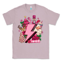 Lilac pink christmas lightning bolt Classic Tee - MaliasSmallBusiness