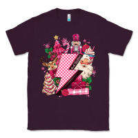 Plum pink christmas lightning bolt Classic Tee - MaliasSmallBusiness