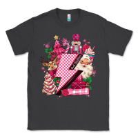 Smoke pink christmas lightning bolt Classic Tee - MaliasSmallBusiness