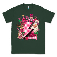Sports Green pink christmas lightning bolt Classic Tee - MaliasSmallBusiness