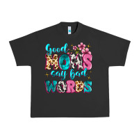 Pigment Black good moms say bad words Urban Heavy Tee - MaliasSmallBusiness