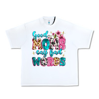 White good moms say bad words Urban Heavy Tee - MaliasSmallBusiness