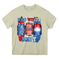 Mossy red white and boozy Heavy Core Tee - JahusDesignShop