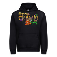 Black Happy crawdi Gras Urban Hoodie - LillyAllenDesigns