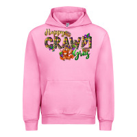 Fuchsia Pink Happy crawdi Gras Urban Hoodie - LillyAllenDesigns