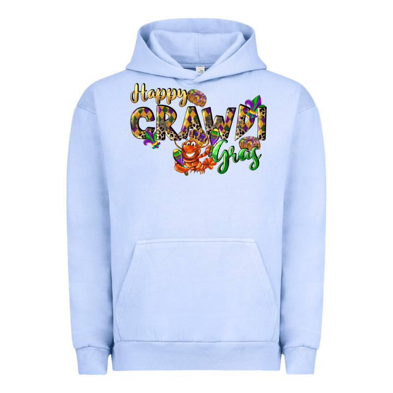 Happy Crawdi Gras Urban Hoodie by LillyAllenDesigns | Teevron