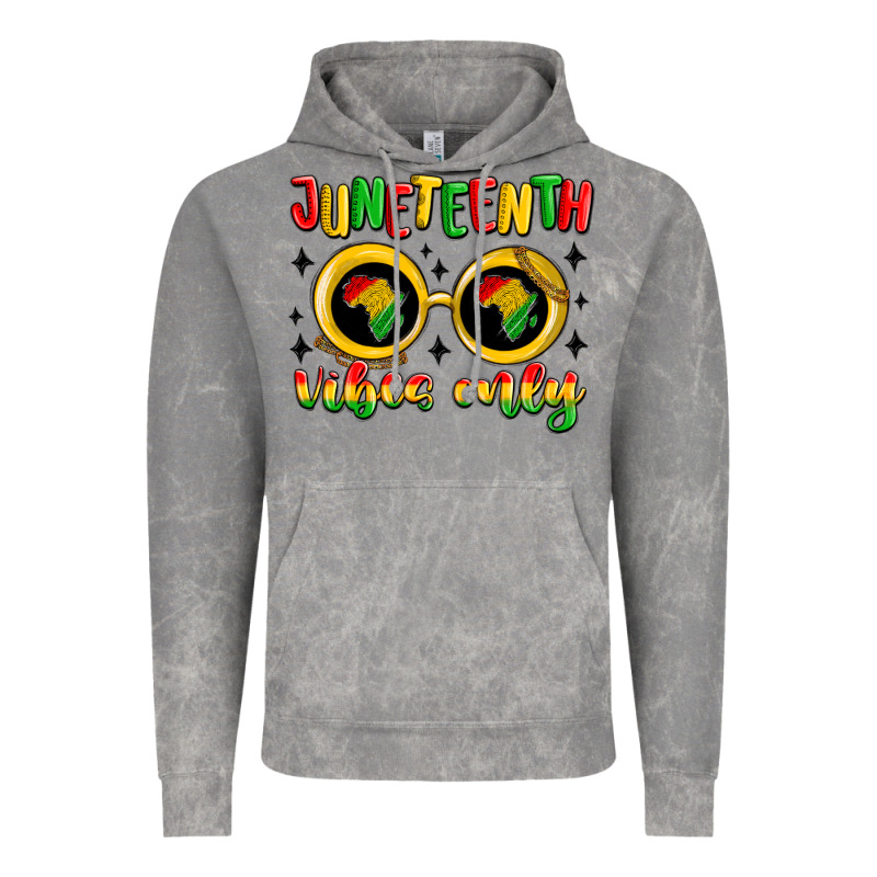 Juneteenth Vibes Only Vintage Hoodie by MaliasSmallBusiness | Teevron