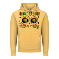 Vintage Mustard juneteenth vibes only Vintage Hoodie - MaliasSmallBusiness
