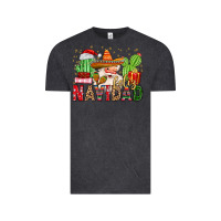 Vintage Black feliz navidad santa Vintage Tee - MaliasSmallBusiness