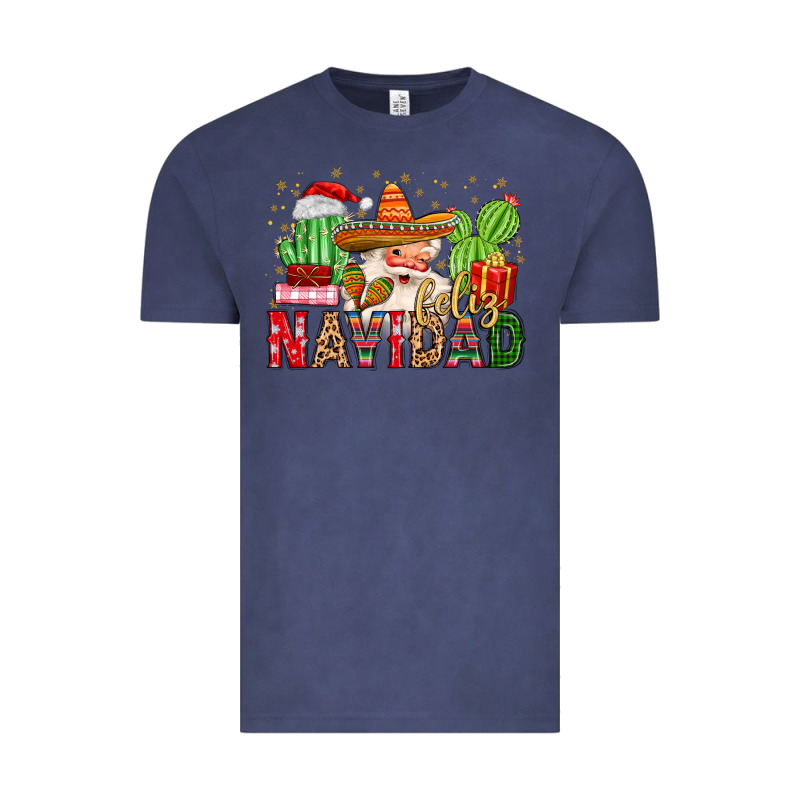 Feliz Navidad Santa Vintage Tee by MaliasSmallBusiness | Teevron
