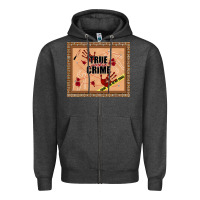 Charcoal Heather true junkie crime Zipper Hoodie - TumblerDesignByShophia