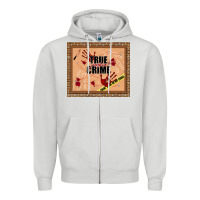 Dove Grey true junkie crime Zipper Hoodie - TumblerDesignByShophia