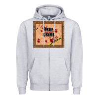Heather Grey true junkie crime Zipper Hoodie - TumblerDesignByShophia