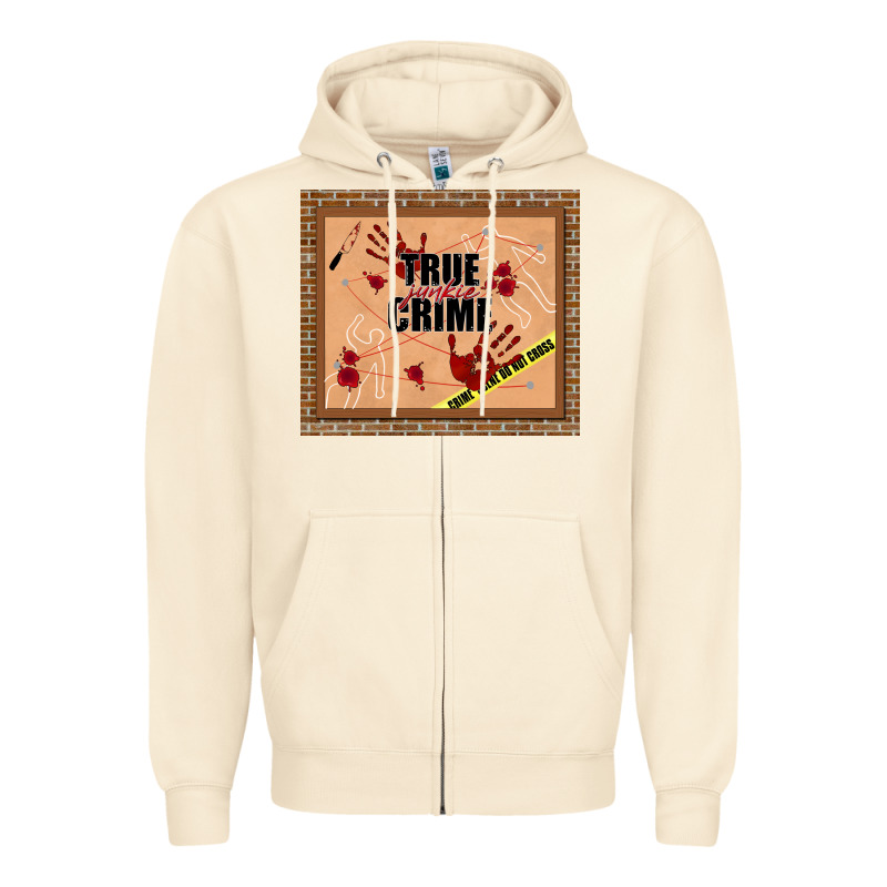 True Junkie Crime Zipper Hoodie by TumblerDesignByShophia | Teevron