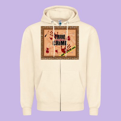 True Junkie Crime Zipper Hoodie Designed By Tumblerdesignbyshophia