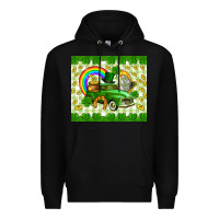 Black St. Patrick's truck Premium Hoodie - CowGirlArtShop