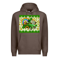 Coffee St. Patrick's truck Premium Hoodie - CowGirlArtShop