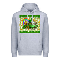 Heather Grey St. Patrick's truck Premium Hoodie - CowGirlArtShop
