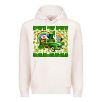 Pale Pink St. Patrick's truck Premium Hoodie - CowGirlArtShop