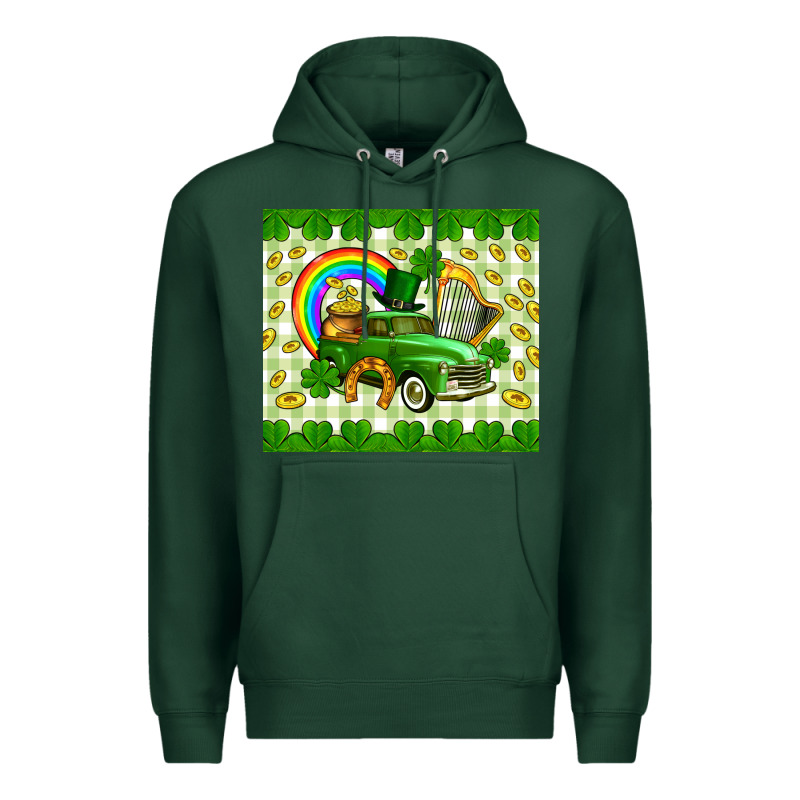 St. Patrick's Truck Premium Hoodie by CowGirlArtShop | Teevron